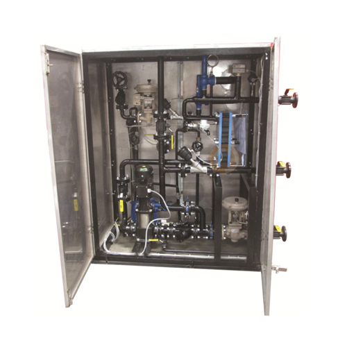 HRS PHE based skid mounted hot water system with SS enclosure for API plant 热水系统