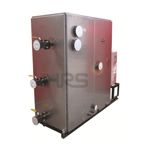 HRS PHE based skid mounted hot water system with SS enclosure for API plant 热水系统